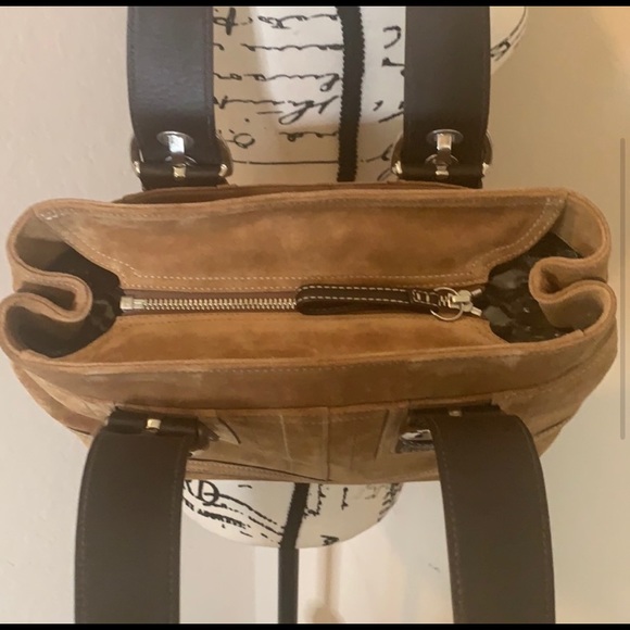 π€ Authentic Coach Suede Satchel Bag Purse - Great Condition π€ - Picture 3 of 11
